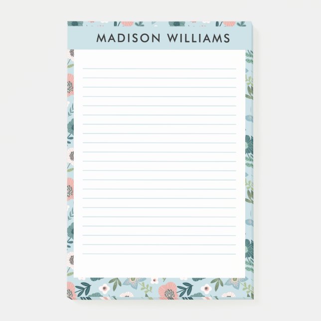 Blommor efter den post-it block (Framsida)