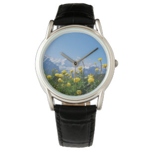 Blommor   Eiger Monch Swiss Alpernas Armbandsur