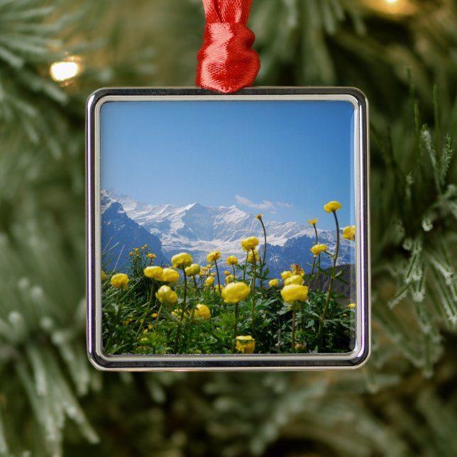 Blommor | Eiger Monch Swiss Alpernas Julgransprydnad Metall (Träd)