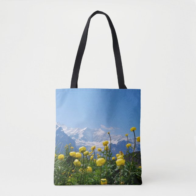 Blommor | Eiger Monch Swiss Alpernas Tygkasse (Framsida)