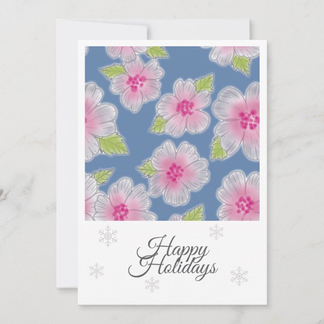Blommor Elegance Glad helg Birthday Card Julkort (Framsida)