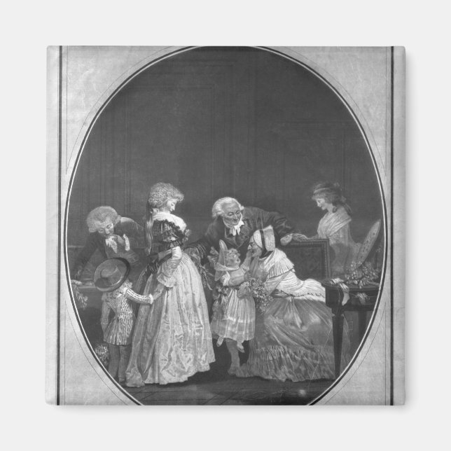 Blommor eller mormor magnet (Framsidan)