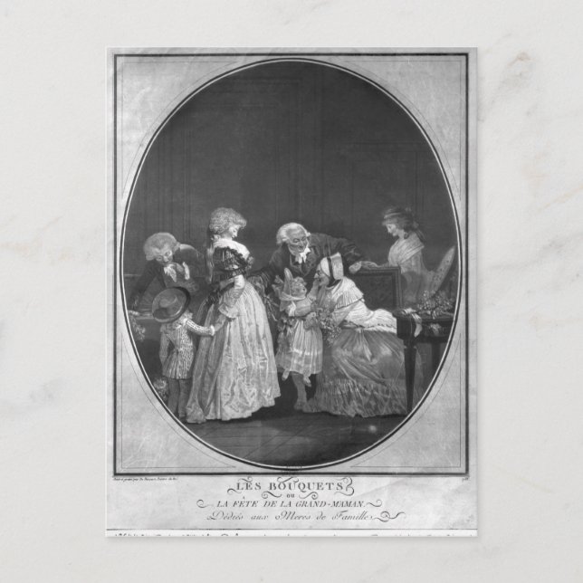 Blommor eller mormor vykort (Framsida)