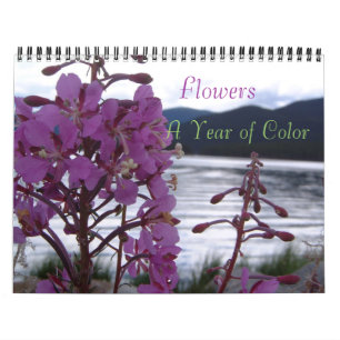 Blommor ett år av färg kalender