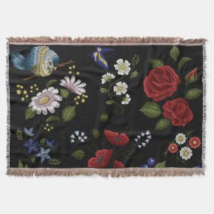 Blommor Filt