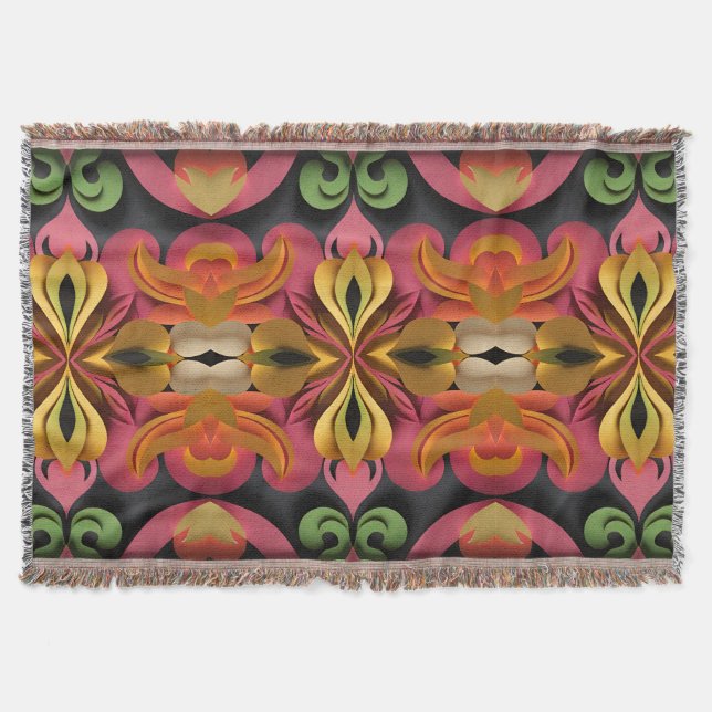 blommor filt (Framsidan)