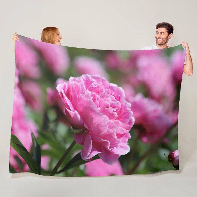 Blommor Fleecefilt (På plats)