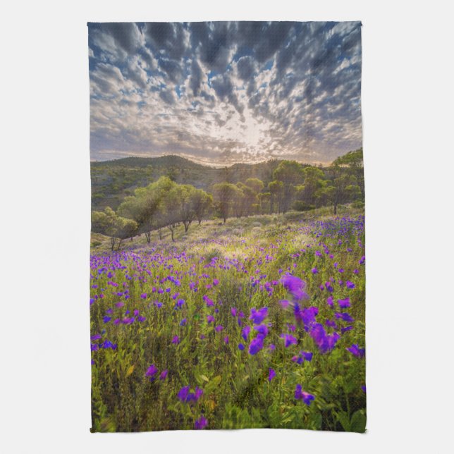 Blommor | Flinders Ranges Australien Kökshandduk (Vertikal)