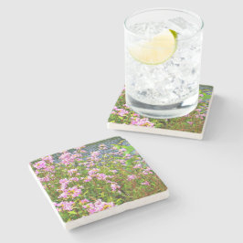 Blommor, flod, rosa, blommigt stenunderlägg