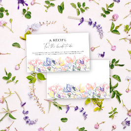 Blommor floral - Recept för bruden att vara Tilläggskort