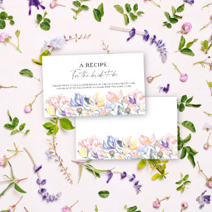 Blommor floral - Recept för bruden att vara Tilläggskort