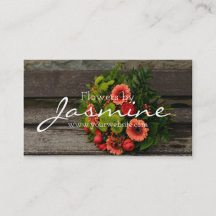 Blommor, florist, Affärskort Visitkort