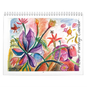Blommor för året kalender