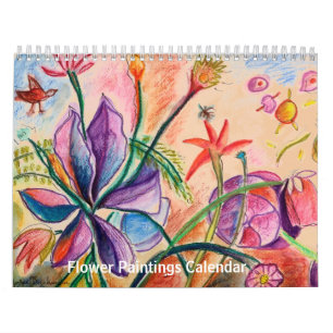 Blommor för året kalender