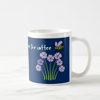 Blommor för biHoneybeehumla - kaffemugg