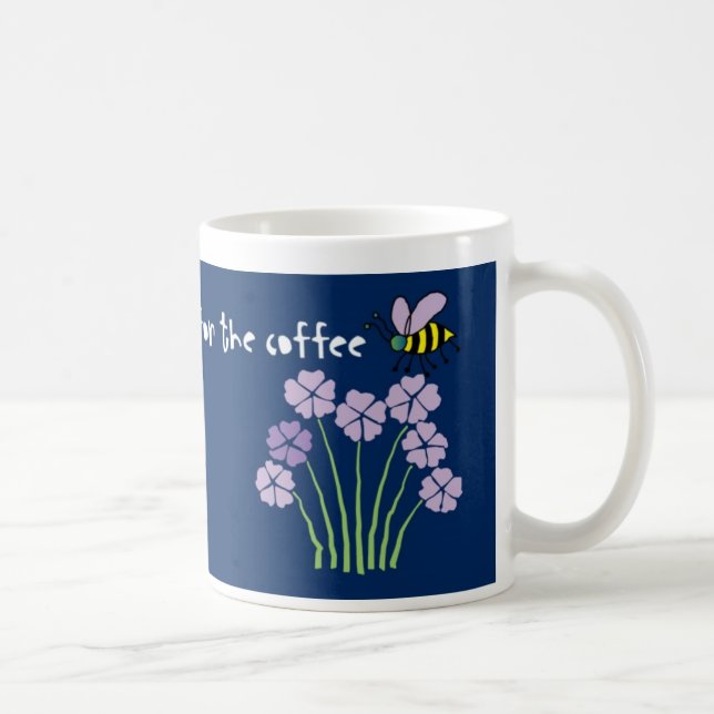 Blommor för biHoneybeehumla - kaffemugg (Höger)