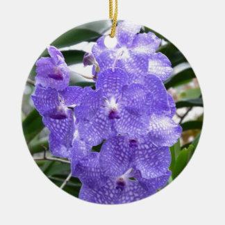 Blommor för blåttVanda Orchid Julgransprydnad Keramik