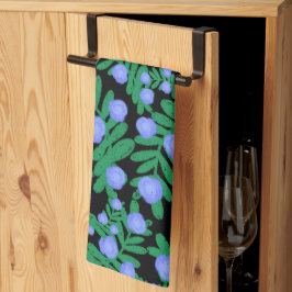 Blommor för Blommigt av lätt Lila och anläggningar Kökshandduk