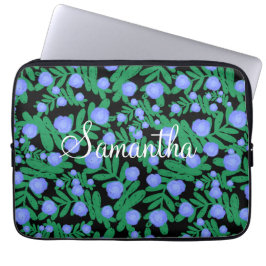 Blommor för Blommigt av lätt Lila och anläggningar Laptop Fodral