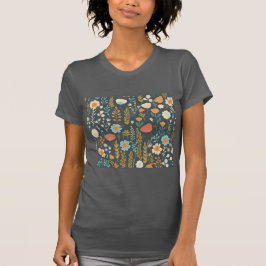 Blommor för brant och färg t shirt