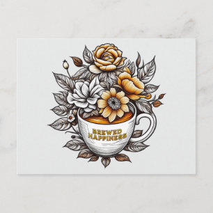 Blommor för brödralyckor vykort