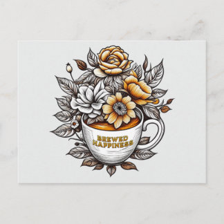 Blommor för brödralyckor vykort