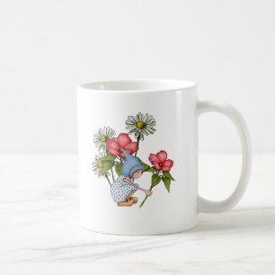 Blommor för Gnomeflickaplockning, Fanstasy konst Kaffemugg