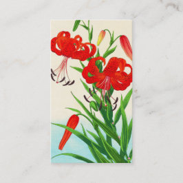 Blommor för hanga för shin för Nishimura Hodo Visitkort