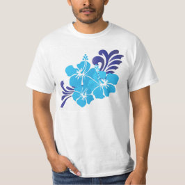 Blommor för Hawaii blåtthibiskus Tee Shirt