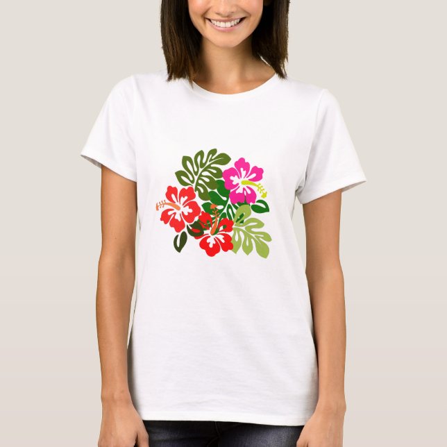 Blommor för Hawaii-dagen - Hawaii-dagen T Shirt (Framsida)