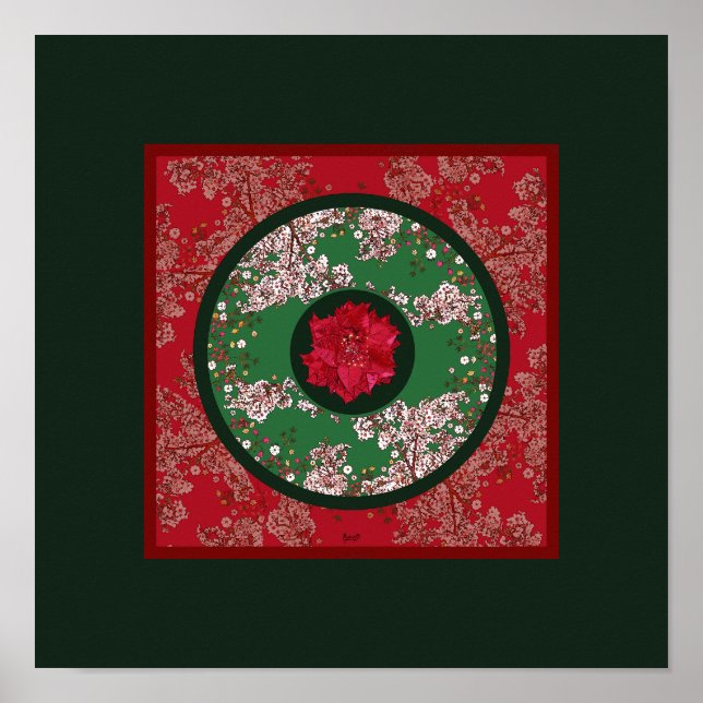 Blommor för jul poster (Framsidan)