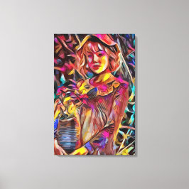 Blommor för kvinnor canvastryck