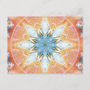 Blommor för Life Mandala 3-kort Vykort