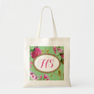Blommor för monogram- eller tygkasse