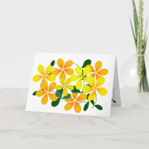 Blommor för Orange och Gult Kort
