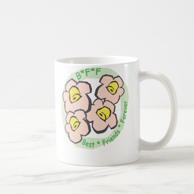 Blommor för rosor för BFF-bästa vänför evigt Kaffemugg (Höger)