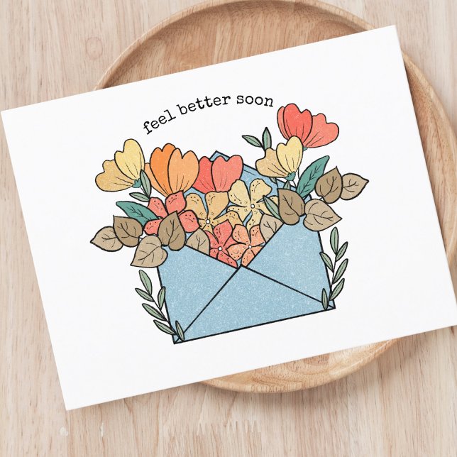 Blommor för snabb återhämtning Illustrerade Vykort (Skapare uppladdad)