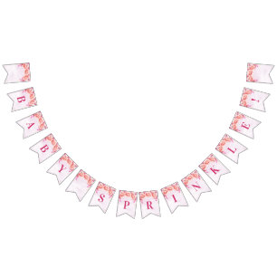 Blommor för vattenfärg för lavendel för vimplar