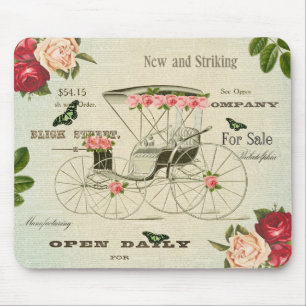 Blommor för w för mousepad för vintagevictorian musmatta