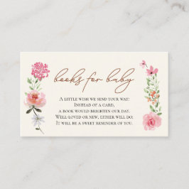 Blommor Förlossningsfest bokförfrågan Baby in Bloo Tilläggskort