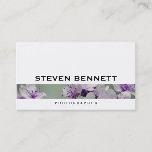 Blommor Fotografi Visitkort