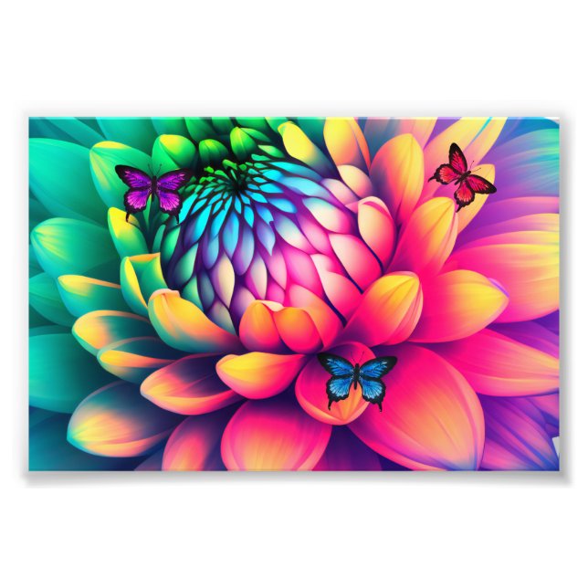 blommor Fotoutvidgning Fototryck (Framsidan)