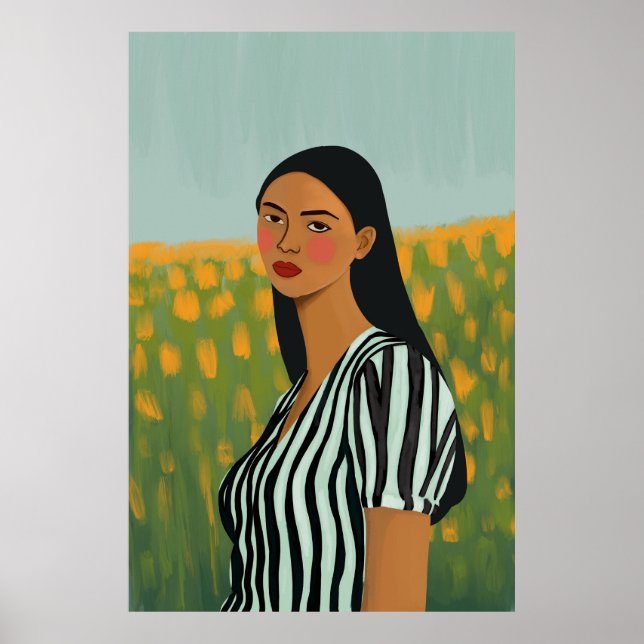 Blommor från Boho poster tryckkonstnär (Framsidan)