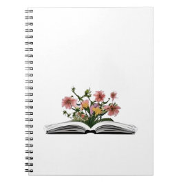 Blommor från bok anteckningsbok