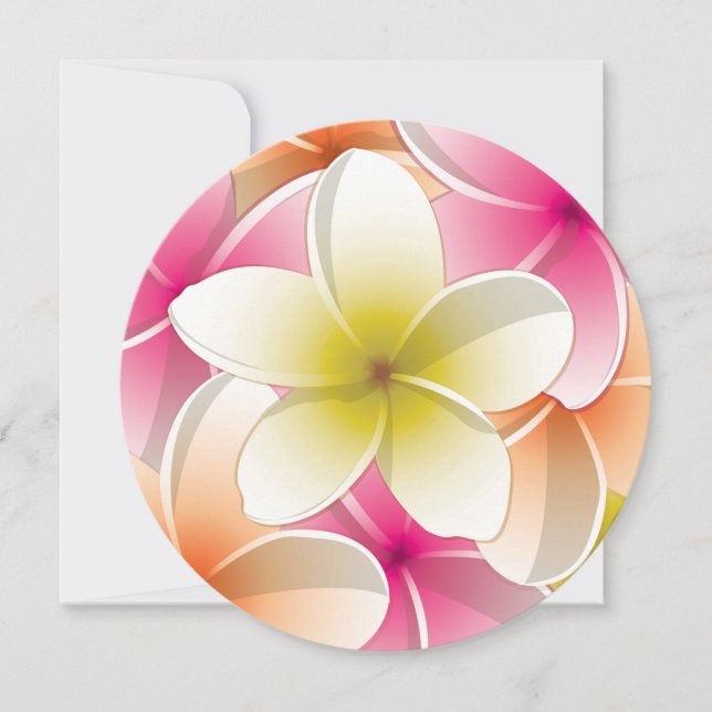 Blommor från Bright Frangipani/Plumeria (Framsida)