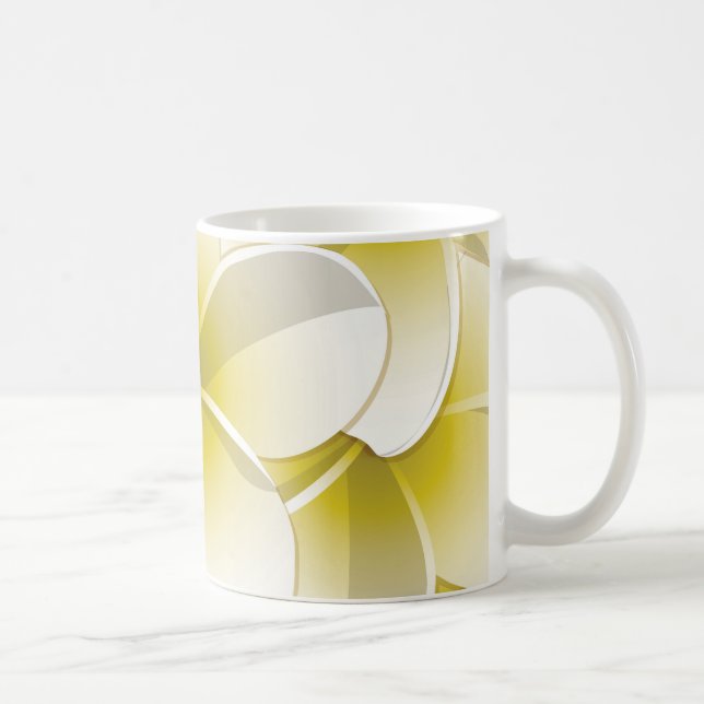 Blommor från Bright Frangipani/Plumeria Kaffemugg (Höger)