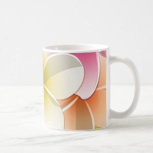 Blommor från Bright Frangipani/Plumeria Kaffemugg