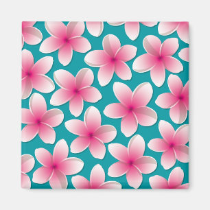 Blommor från Bright Frangipani/Plumeria Magnet