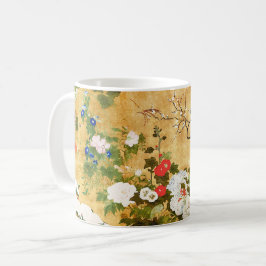 Blommor från de fyra årstiderna, Saito Ippo, Asian Kaffemugg