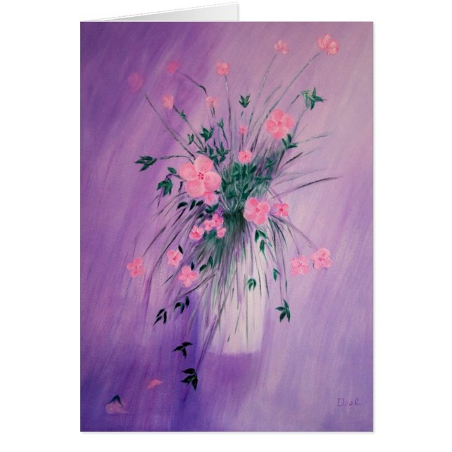 Blommor från fält hälsningskort (Framsidan)